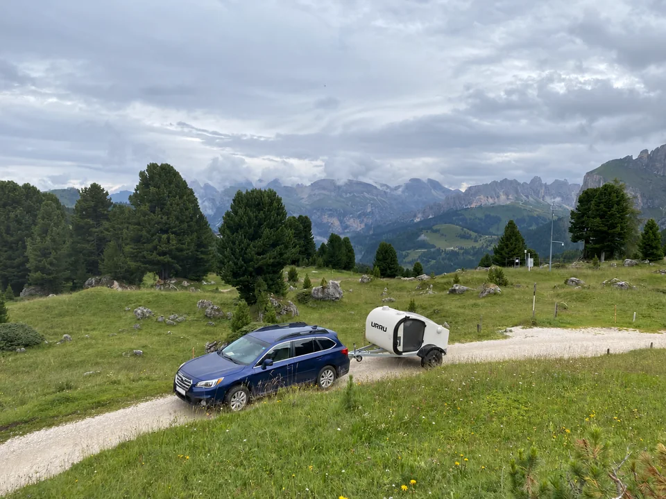 URRU on a mountain road